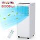 8000btus Portable Air Conditioner Ac Unit With Dehumidifying/fan/sleep Mode/remote
