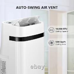 8000 BTU(12000 BTU Ashrae)Portable Air Conditioner/Fan/Dehumidifier 3 Modes Port