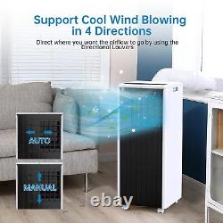 8000 BTU 3-in-1 Portable AC Unit Air Conditioner, Cooling, Dehumidifier, Fan Remote