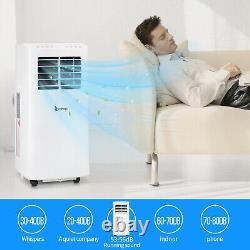 8000 BTU 3-in-1 Portable Air Conditioner Cooling Dehumidifier Fan +Remote & Wifi