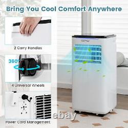 8000 BTU Air Conditioner Portable AC Unit with Fan Cool Dry Remote Control White