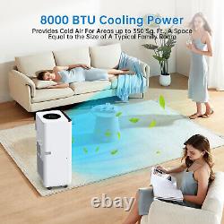 8000 BTU Air Conditioner, Portable Ac Unit With Dehumidifier & Fan, Up 350 Sq. Ft