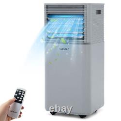 8000 BTU Portable Air Conditioner 3-in-1 Air Cooler Dehumidifier & Fan Mode Gray