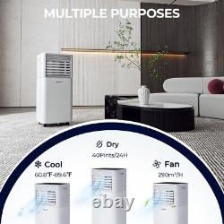 8000 BTU Portable Air Conditioner 3-in-1 Air Cooler With Dehumidifier & Fan Mode