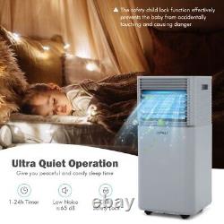 8000 BTU Portable Air Conditioner 3-in-1 Air Cooler with Dehumidifier & Fan Mode
