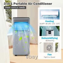 8000 BTU Portable Air Conditioner 3-in-1 Air Cooler with Dehumidifier & Fan Mode