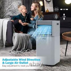 8000 BTU Portable Air Conditioner Powerful 3-in-1 Dehumidifier Mode Air Cooler