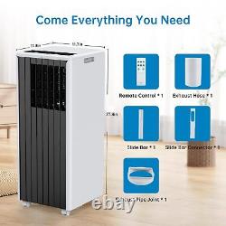 8000 BTU Portable Air Conditioner for Room up to 350 sq. Ft. With Remote Control