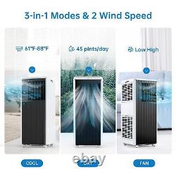 8000 BTU Portable Air Conditioner for Room up to 350 sq. Ft. With Remote Control