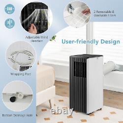 8000 BTU Portable Air Conditioner with Fan & Dehumidifier Mode for Home Office