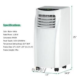 8000 BTU Portable Air Conditioner with Sleep Mode & Dehumidifier Function Remote