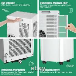 8000 BTU Portable Air Conditioner with Sleep Mode & Dehumidifier Function Remote