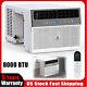 8000 Btu Saddle Window Air Conditioner With Remote Control Cools To 370 Sq. Ft