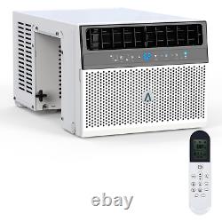 8000 BTU Saddle Window Air Conditioner with Remote Control Cools to 370 SQ. FT