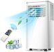 8000 Btu White Portable Air Conditioner Smart Ac Withdehumidifier & Fan App Home