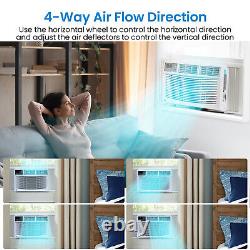 8,000 BTU Air Conditioner Window WIFI CONTROL+TIMER 6 Mode AC Unit Dehumidifier