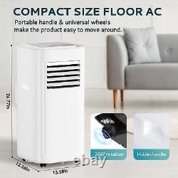 8,000 BTU Portable Air Conditioner Floor Room AC Unit with Cool, Dehumidifier