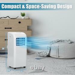 8,000 BTU Portable Air Conditioner Quiet AC Unit Cooling Fan & Dehumidifier Home