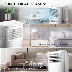 8,000 BTU Portable Air Conditioners, Portable AC with Dehumidifier/Fan/Sl