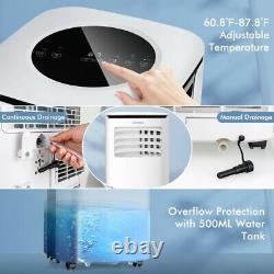 9000BTU 3-in-1 Portable AC Unit Air Conditioner Cooling Dehumidifier & Fan White