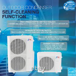 9000 24000 BTU 230V Ceiling Cassette Mini Split Air Conditioner Heat Pump