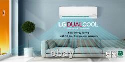 9000 BTU LG Ductless Mini Split Air Conditioner SEER 23 COOL/HEAT BUILT in WIFI