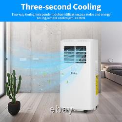 9000 BTU Portable Air Conditioner AC Cooler Fan Dehumidifier with Remote & Wifi