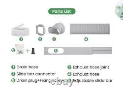 9,000 BTU Portable Air Conditioner Cool, Fan, Dehumidifier A/C Unit withWindow Kit