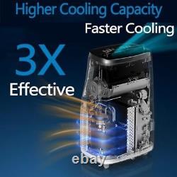 Air Conditioner 14000 BTU 110V Dehumidifier Fan Cooling 24H Timer Remote Control