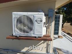 Air Conditioner, 1 ton Ductless Mini Split, 110 VAC Heat Pump, Wireless Remote