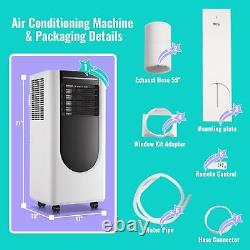 Air Conditioner 8000 BTU, AC Unit Dehumidifier Fan 3-in-1, Compact Air C
