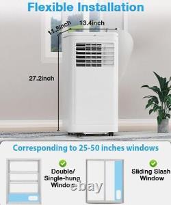 Air Conditioner Portable with Dehumidifier & Fan 10000 BTU Timer Control Flexible