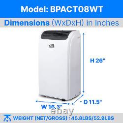 BLACK+DECKER 8000 BTU Portable Air Conditioner BPACT08WT