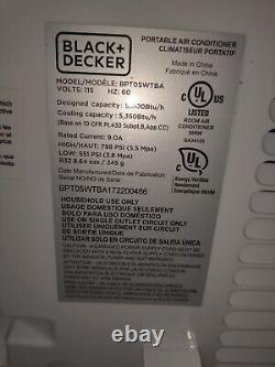 Black+Decker BPT05WTBA Portable Air Conditioner, Fan, and Dehumidifier