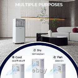 Costway 10000 BTU Portable Air Conditioner 3-in-1 Air Cooler Dehumidifier White
