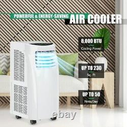 Costway 5500 BTU (8000BTU ASHRAE) Portable Air Conditioner & Dehumidifier Functi