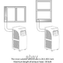 Costway 5500 BTU (8000BTU ASHRAE) Portable Air Conditioner & Dehumidifier Functi