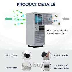 Costway 8000 BTU Portable Air Conditioner 3-in-1 Air Cooler Dehumidifier Grey