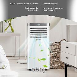 Costway 8000 BTU Portable Air Conditioner 3-in-1 Air Cooler with Remote Control