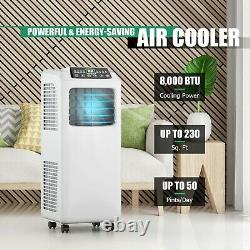 Costway 8,000 BTU Portable Air Conditioner & Dehumidifier Function Remote