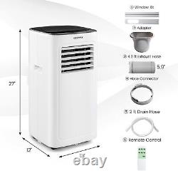 Costway 9000 BTU Portable Air Conditioner with Dehumidifier & Remote Control