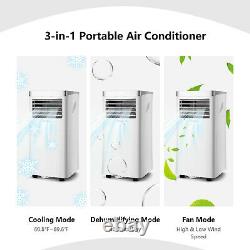 Costway Portable 8000 BTU Air Conditioner 3-in-1 Air Cooler with Remote Control