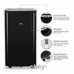 DELLA 14000 BTU Portable A/C Air Conditioner + 1050W Heater + Dehumidifier + Fan