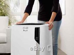 DeLonghi Pinguino 12,000 BTU ASHRAE Portable Air Conditioner with Heat, White