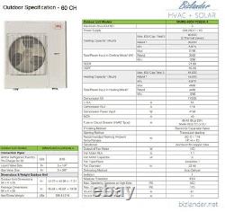 Ductless Mini Split Air Conditioner Heat Pump 60000 BTU Multi zone