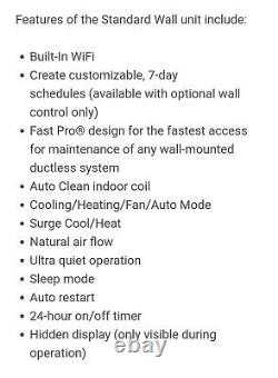 Friedrich mini-split air conditioner, wall unit only, OFFERS WELCOME, read below
