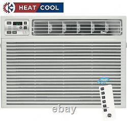 GE 24000 BTU Window Air Conditioner & 11000 BTU Heater, Large 1500 Sq Ft AC Unit