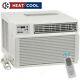 Ge 8000 Btu Air Conditioner With 3800 Btu Heater, 115v Home Ac Cooling Remote Unit