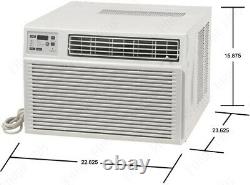GE 8000 BTU Air Conditioner with 3800 BTU Heater, 115V Home AC Cooling Remote Unit