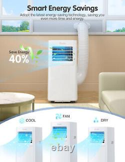 Grelife Portable Air Conditioners 4-in-1 A/C with Fan & Dehumidifier Remote Timer